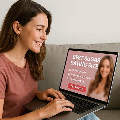 Sugar baby usando o melhor site de relacionamento sugar com confiança