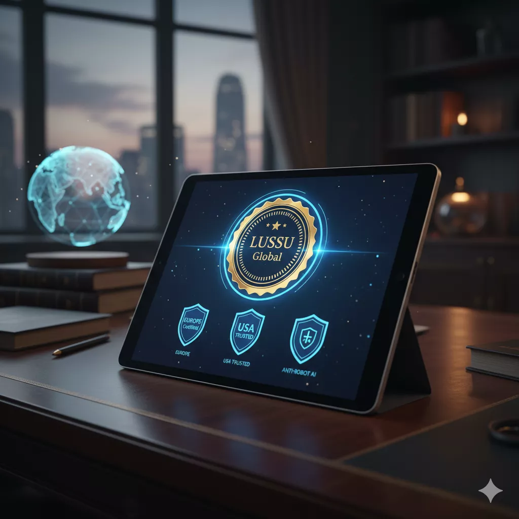 elo de segurança internacional Lussu com certificação Europa e EUA